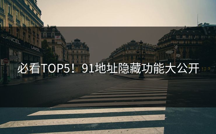 必看TOP5！91地址隐藏功能大公开