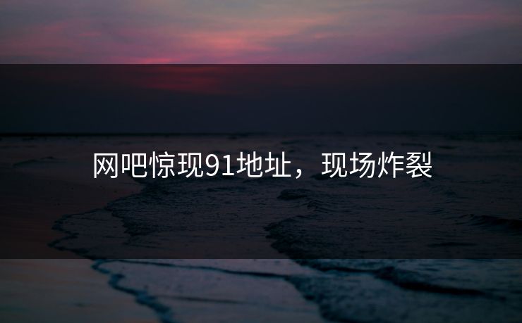 网吧惊现91地址，现场炸裂